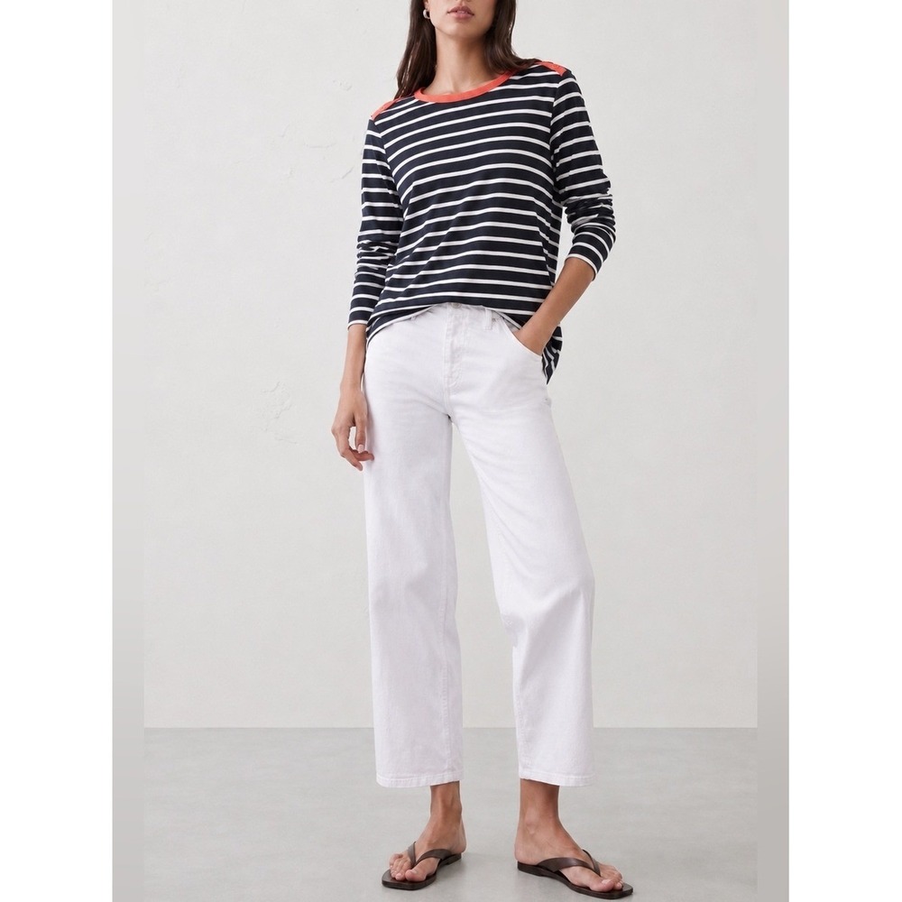 Riders by Lee Black/Salmon Striped Long Sleeve Shirt